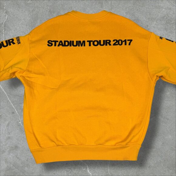 2017 Yellow Justin Bieber Stadium Tour Concert Crewneck Sweatshirt - Small - Picture 2 of 8